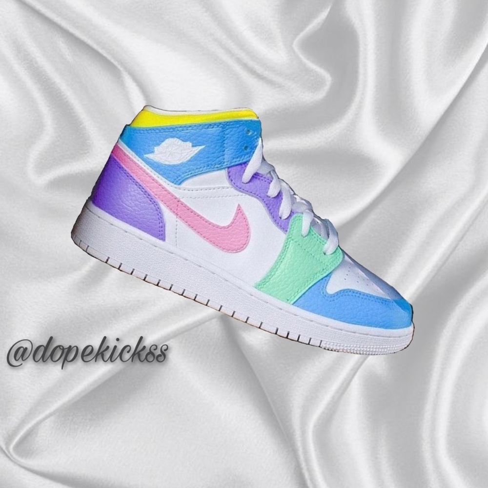 ⚡️Custom Multicolor Air Jordan 1 Shoes⚡️